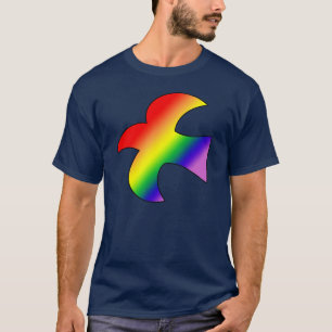 Camiseta Pomba de GLBT