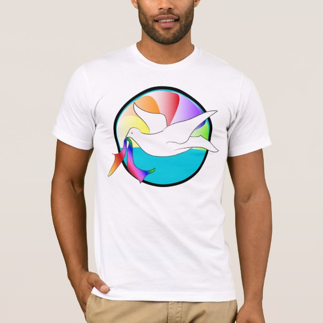 Camiseta Pomba do amor (LGBTIQ) (Frente)