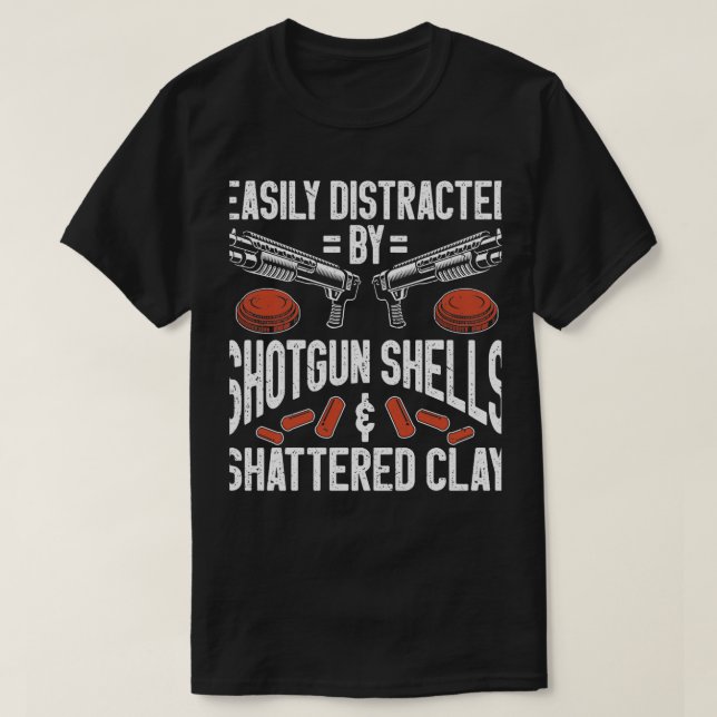 Camiseta Pombo 8 da Clay Trap Shotgun (Frente do Design)