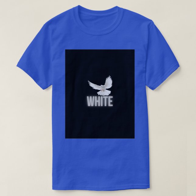 Camiseta Pombo branco 7 (Frente do Design)