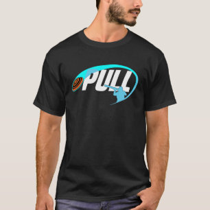 Camiseta Pombo-clay atirando em tiro de espingarda