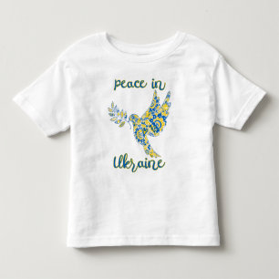 Camiseta Pombo de oliveira de paz Marca ucraniana cores T