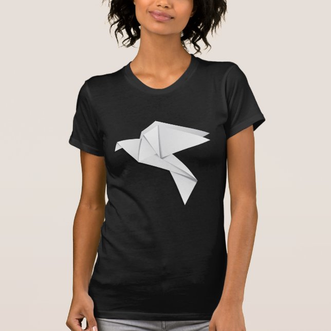 Camiseta Pombo de Origami (Frente)