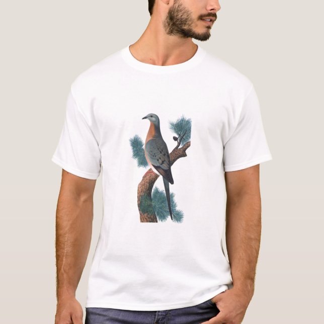 Camiseta Pombo de passageiro - migratorius do Ectopistes (Frente)