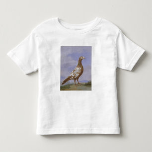 Camiseta Pombo de portador Pied vermelho (óleo em canvas)