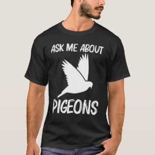Camiseta Pombo legal Para Homens Pássaros De Pássaro