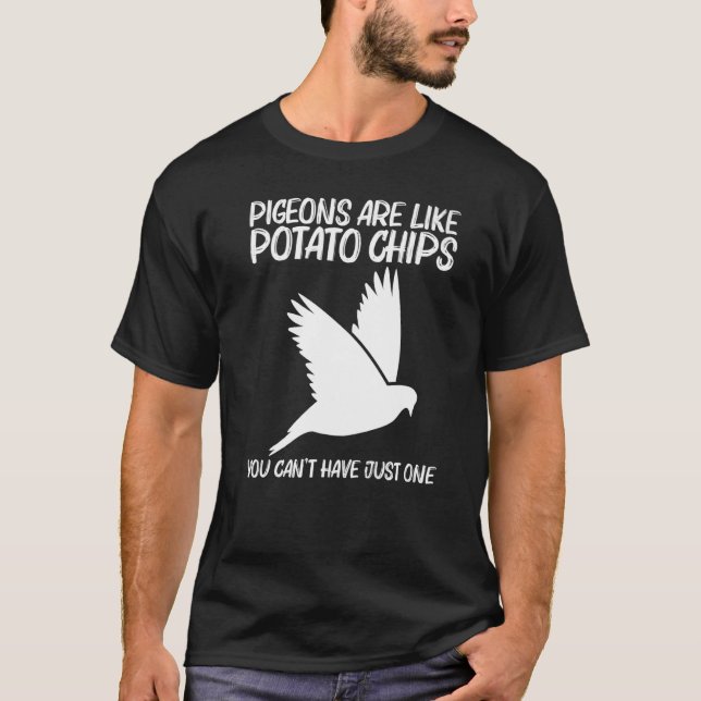 Camiseta Pombo legal Para Homens Pássaros De Pássaro (Frente)