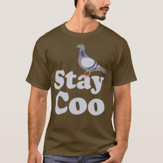 Camiseta Pombo Permanece Coo Pássaros Engraçados Sobrevoand