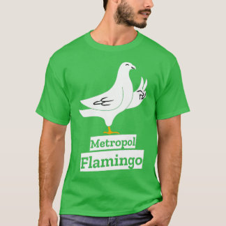 Camiseta Pombo pomba amante metrópole flamingo 2