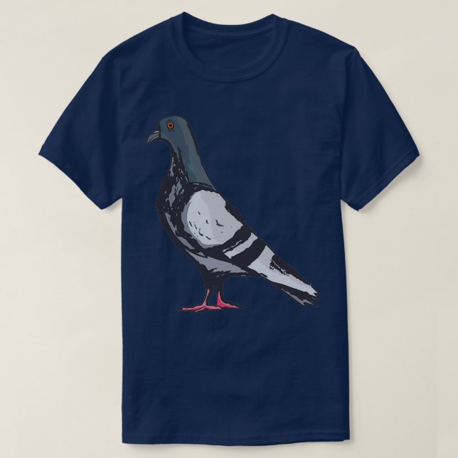 Camiseta pombo pomba cidade pombo pombo pombo prata (Frente do Design)