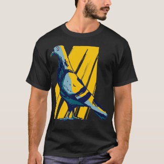 Camiseta pombo pomba cidade pombo pombo pombo prata