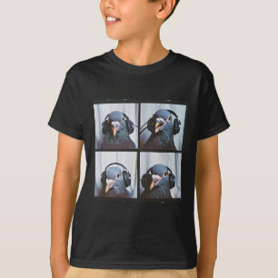 Camiseta Pombo-pombo-gato Rosto Autismo Pássaro Autista Sen