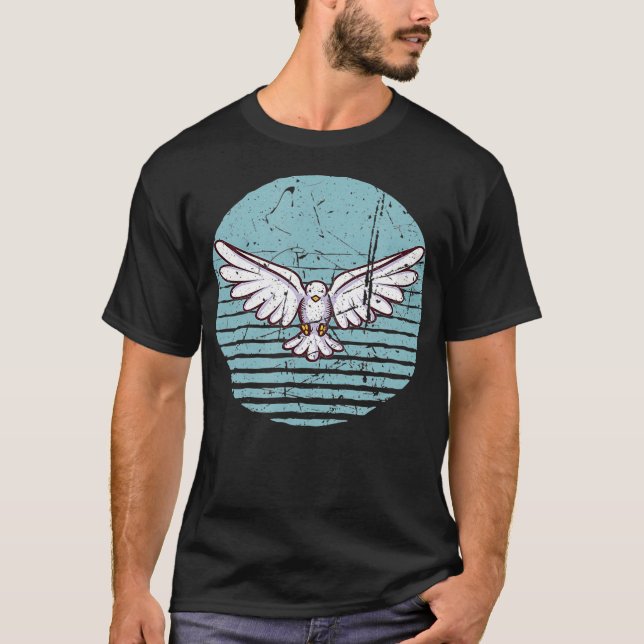 Camiseta Pombo-pombo-pombo-pombo-retrô-pombo (Frente)