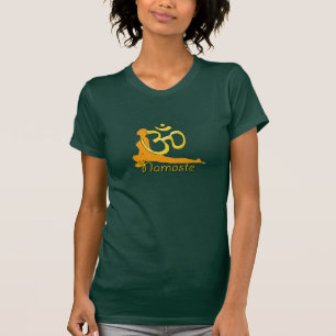 Camiseta pombo-pose, namaste