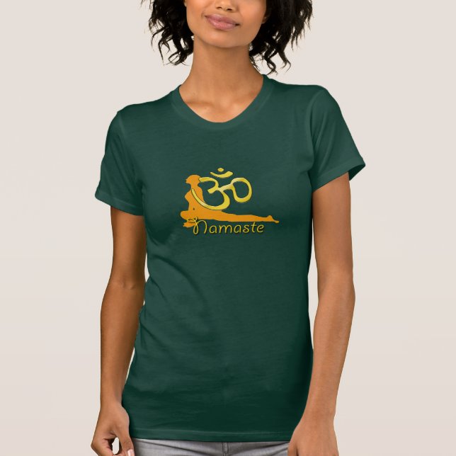 Camiseta pombo-pose, namaste (Frente)