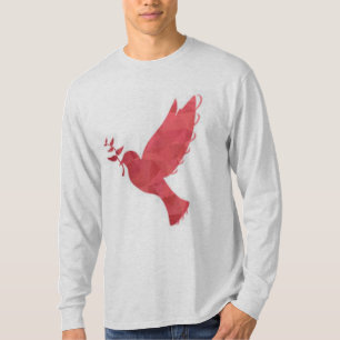 Camiseta Pombo Urbano - Estilo de Rua com uma Pena