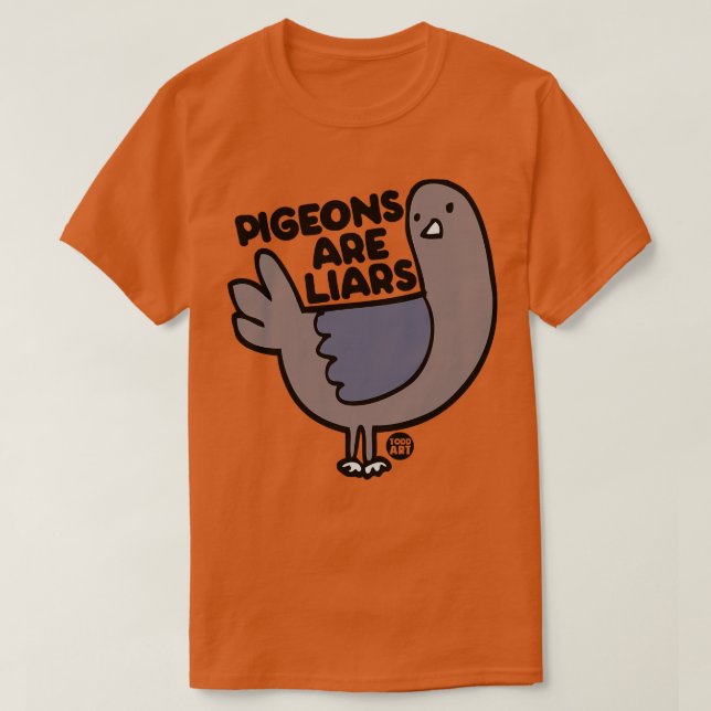 Camiseta pombos (Frente do Design)