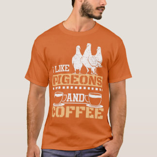 Camiseta Pombos De Corrida E Café
