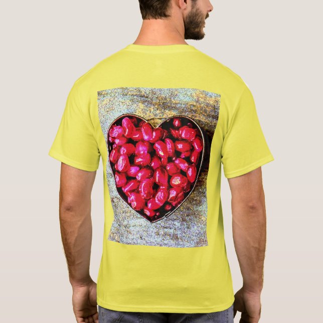 Camiseta "Pomegranates Heart Fruta" Foto Grata. Compre agor (Verso)