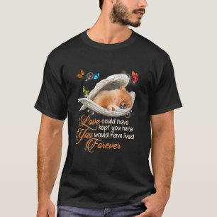 Camiseta Pomerânia Canais De Cão Adoram Perda De Cão Belo P