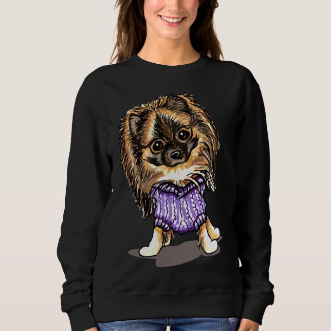 Camiseta Pomerânia de ameixas (Frente)