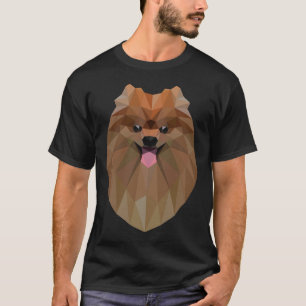 Camiseta Pomerânia Dog Geométrico Pomerânia Poligonal