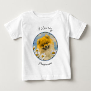 Camiseta Pomerânia em Pintura de Dísias - Arte de Cachorro 