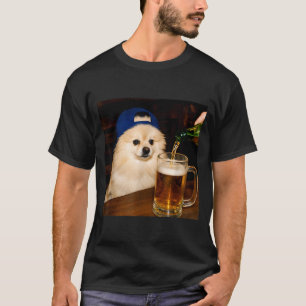 Camiseta Pomerânia Legal Bebendo Cerveja Pomerânia Antiga e