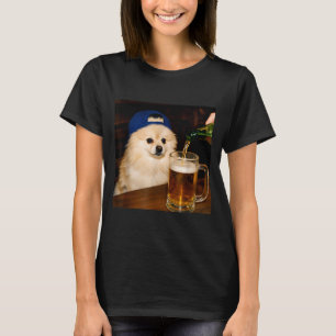 Camiseta Pomerânia Legal Bebendo Cerveja Pomerânia Antiga e