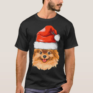 Camiseta Pomerânia Natal Santa Hat4709
