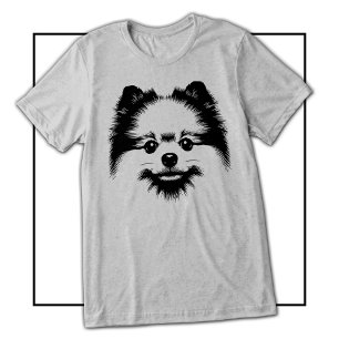Camiseta Pomerânia Pop Art Para Amantes de Cães Pomerânia