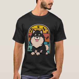 Camiseta Pomerânia Retro Pom Mãe Pai Cão Pomerano