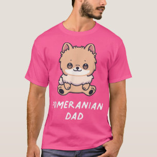 Camiseta Pomeranian Dad Funny Kawaii Anime Dog Lover Owner