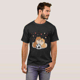 Camiseta Pomerarias with soccer ball for Valentine's Day