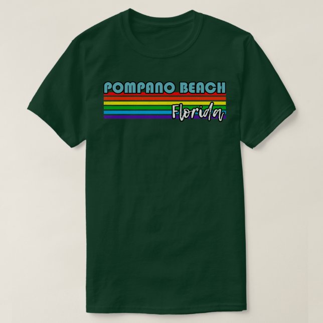 Camiseta Pompano Beach Florida Pride Pompano Beach LGBT Gi (Frente do Design)