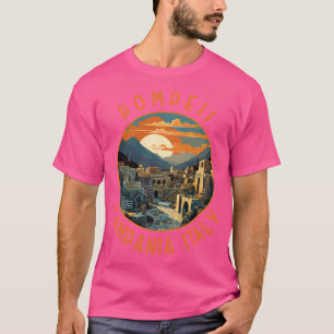 Camiseta Pompeia Campania Itália Circuito de Distorção Retr