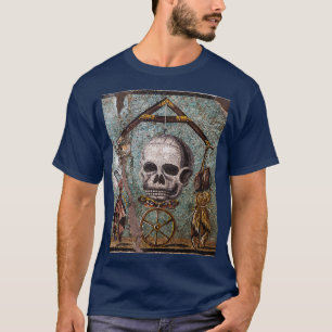 CAMISETA POMPEII COLLECTION MEMENTO MORI SKULL BUTTERFLY AN