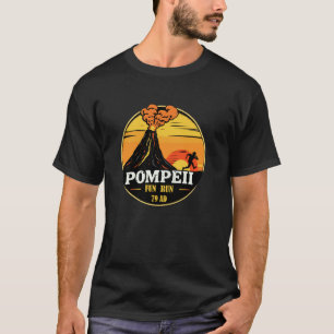 Camiseta Pompeii Corrida Divertida Geografia Vulcanólogo En