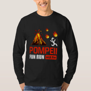 Camiseta Pompeii Divertido Run 79 Ad Engraçado Volcano Em E