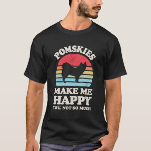 Camiseta Pomskies Me Faz Feliz Você Não É Muito Engraçado P