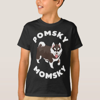 Camiseta Pomsky Momsky para Cachorro Pet Mãe