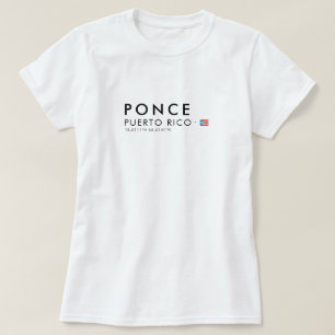 Camiseta Ponce Porto Rico   Coordenadas Tee