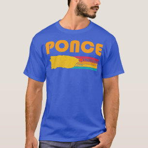 Camiseta Ponce Porto Rico Vintage angustiou Souvenir