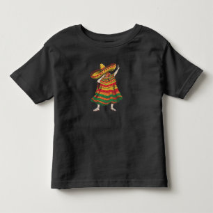 Camiseta Poncho Mexicano Dabbing Cinco De Mayo Festa da Fes