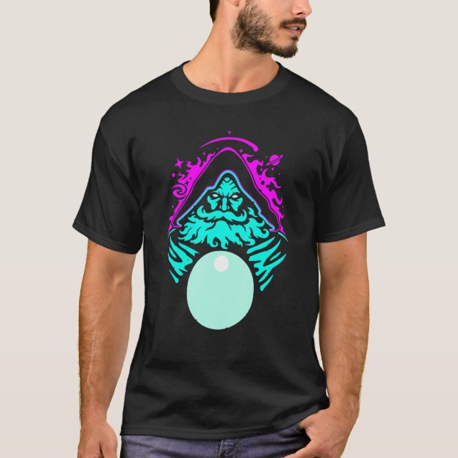 Camiseta Ponderando Meu Orb Wizard Ponders Maggie Fantasy C (Frente)