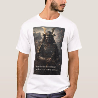 Camiseta Pondere e delibere antes de fazer uma jogada Compl