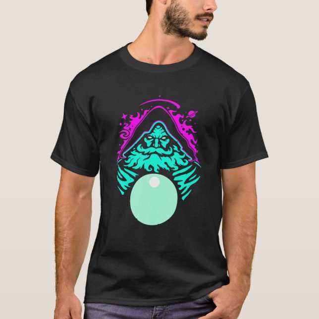 Camiseta Pondering My Orb Wizard Ponders Magical Fantasy Co (Frente)