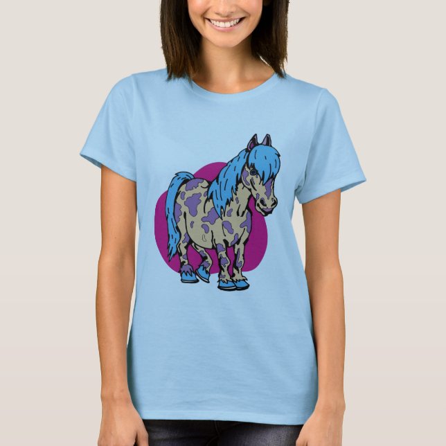 Camiseta Pônei engraçado (Frente)