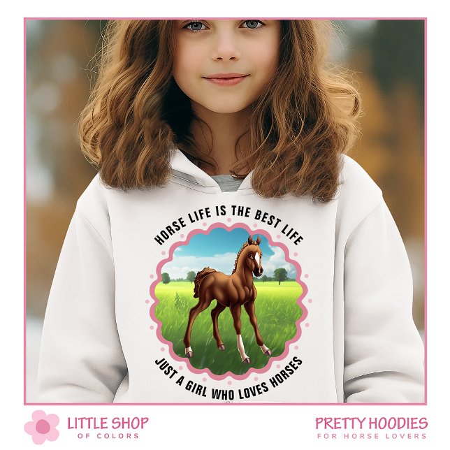 Camiseta Pônei Marrom Personalizável Meninas (Criador carregado)