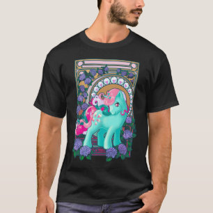 Camiseta Pônei Pequeno Art Nouveau Vintage Espumante
